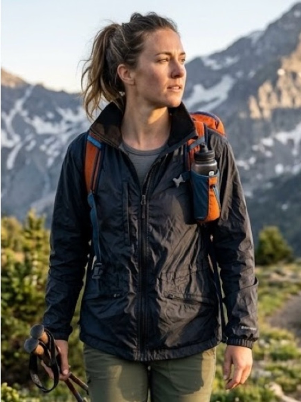 Columbia Women's Navy Blue Full-Zip Jacket Gorpcore Utility Hiking Outdoors
